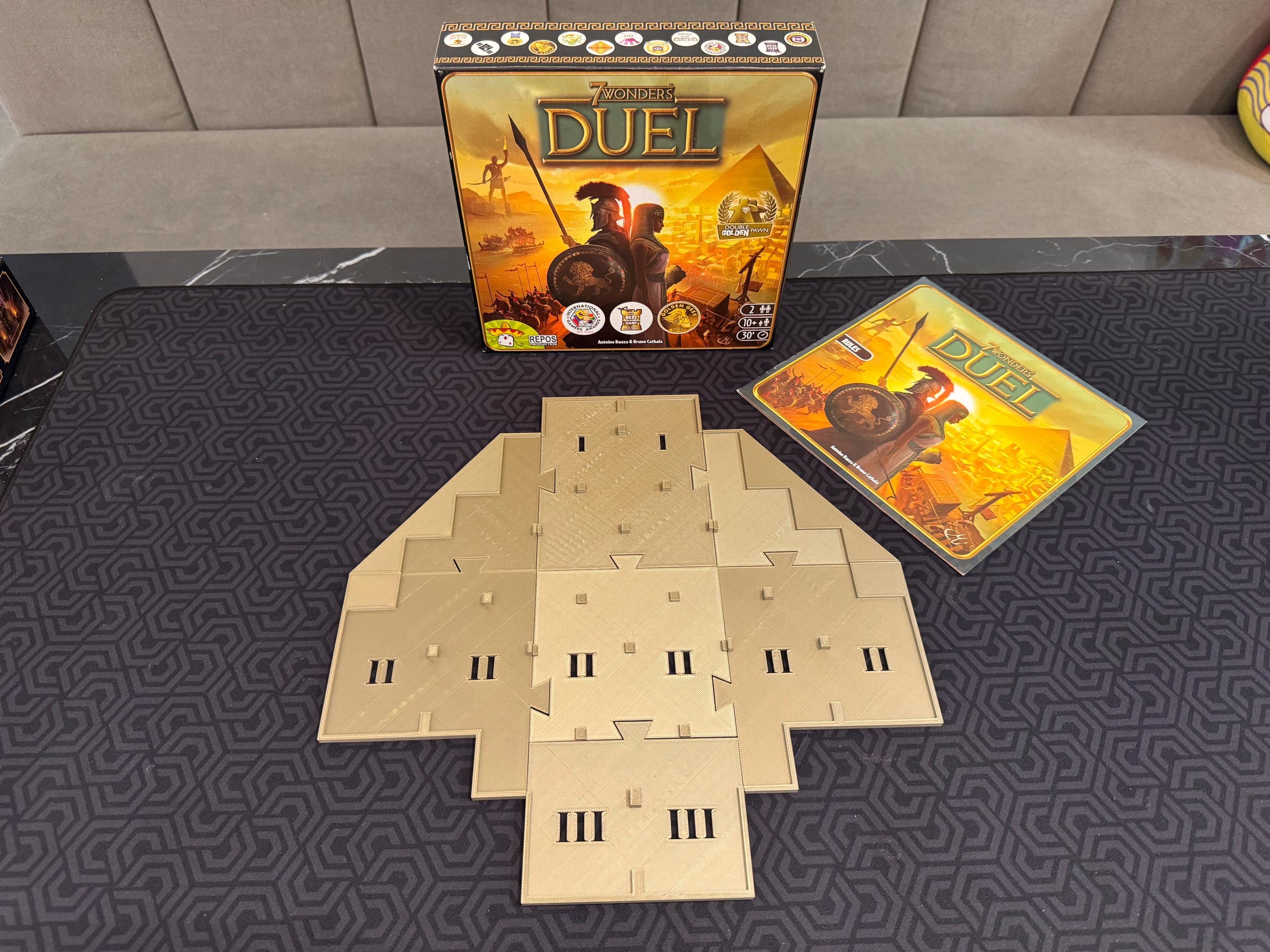 7 Wonders Duel Card Holder: 3D Printed Game Organizer