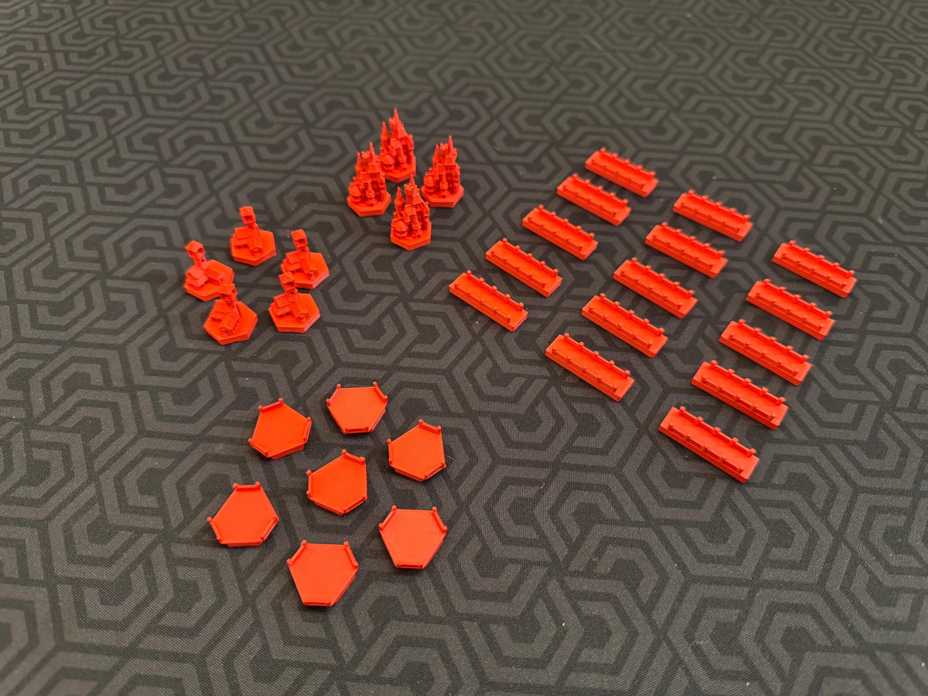 Custom 3D-Printed Catan Player Pieces – Settlements, Roads & Cities