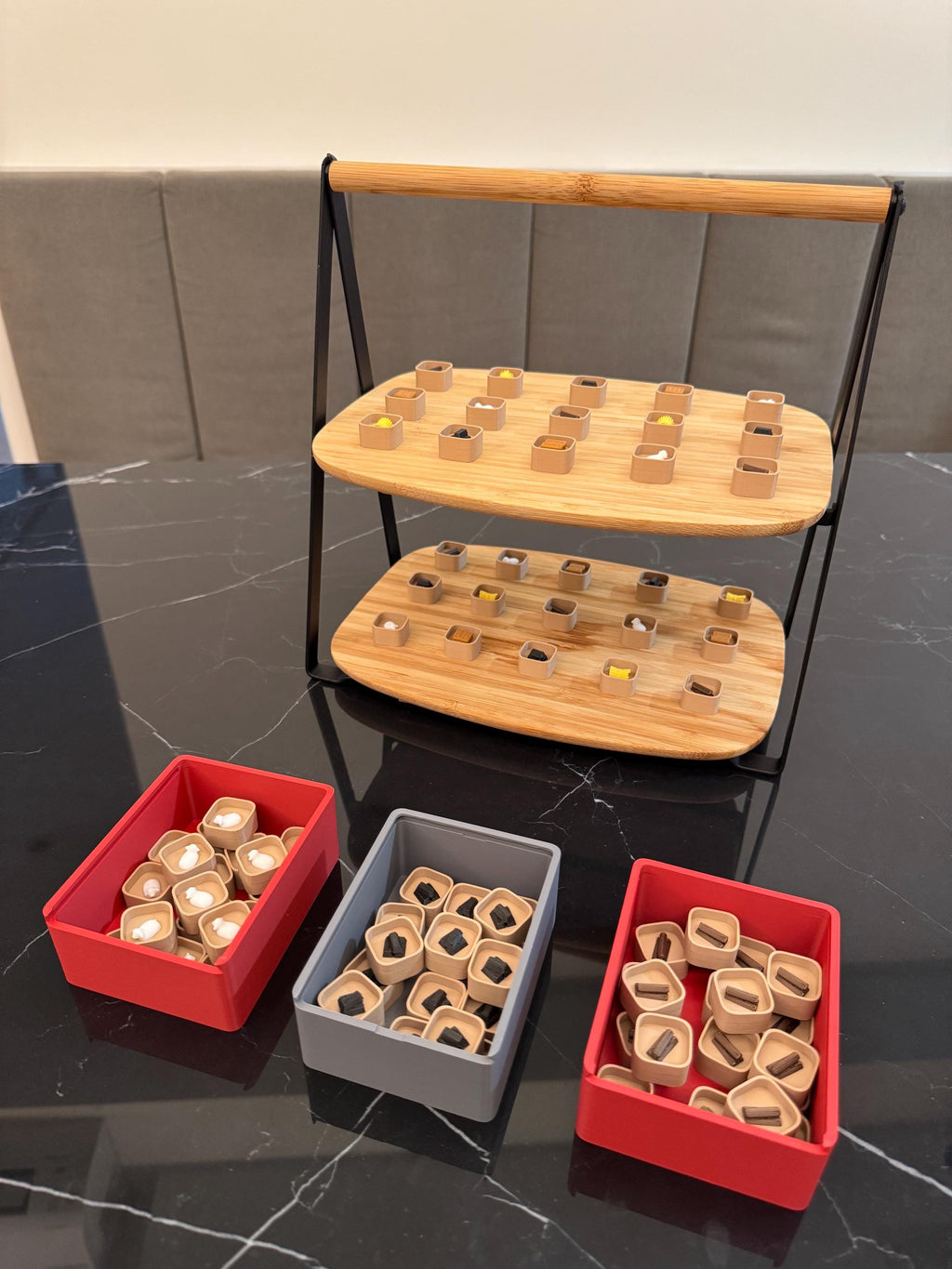3D-Printed Catan Resource Tokens and Development Tokens Set
