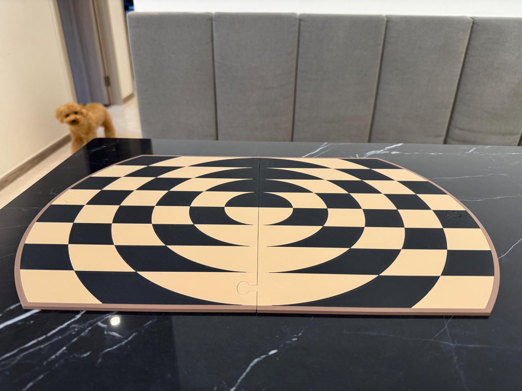 Double-Sided 3D-Printed Chess Board – Standard & Singularity Chess (4-Piece Set)
