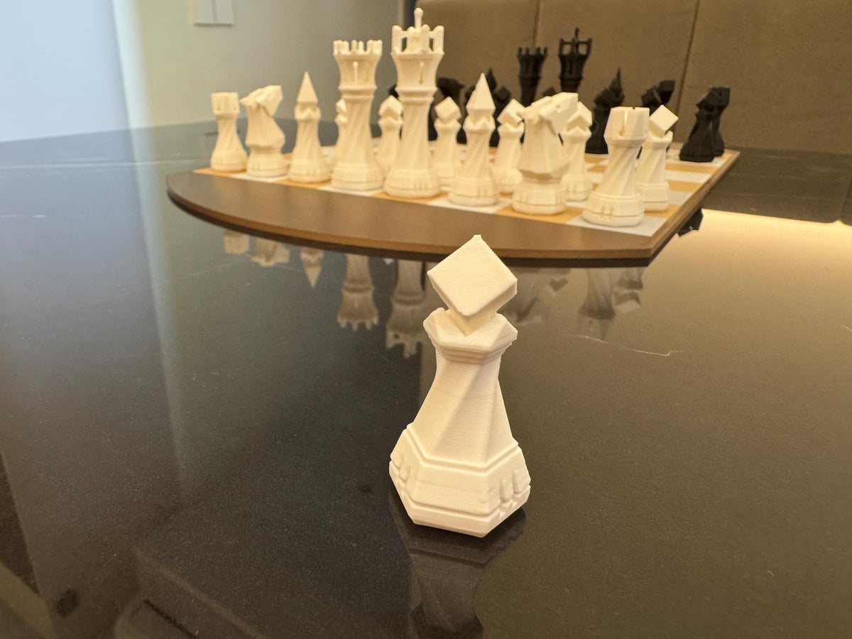 3D-Printed Chess Pieces – Custom Chess Set, Board Game Replacement, Modern & Classic Design