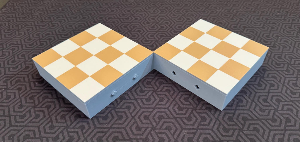 3D Printed Modular Chess Set: Compact Game with Storage