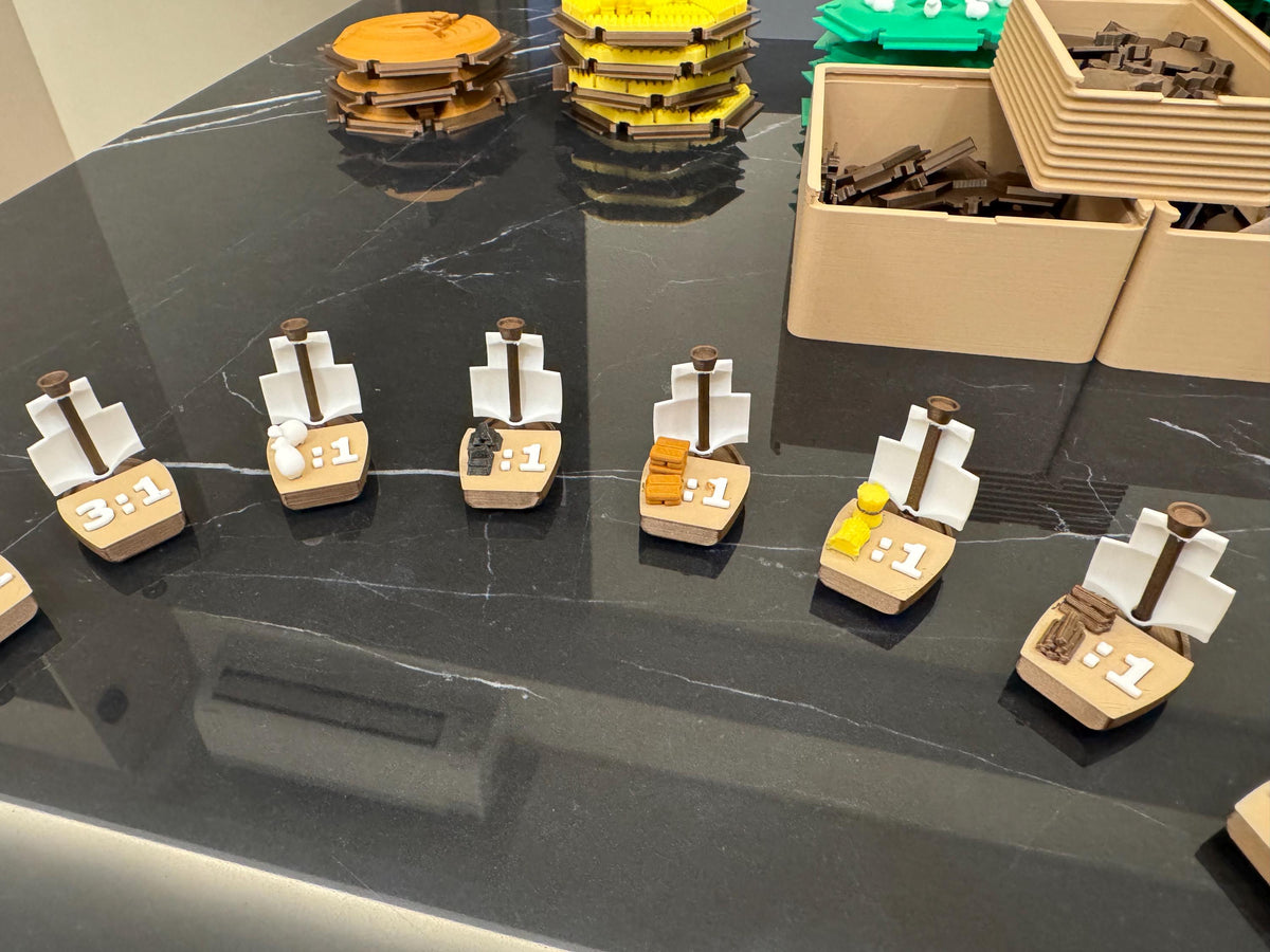 3D-Printed Catan Board Replacement Set for 5 to 6 players expansion | Modular Tiles & Joints