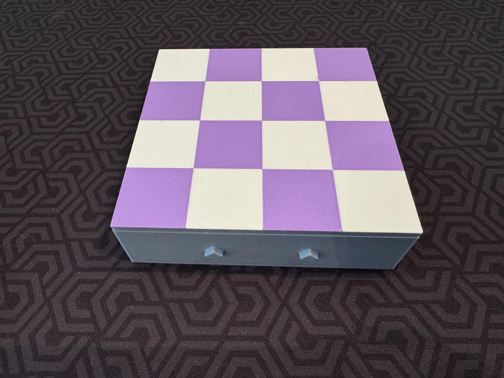 3D Printed Modular Chess Set: Compact Game with Storage