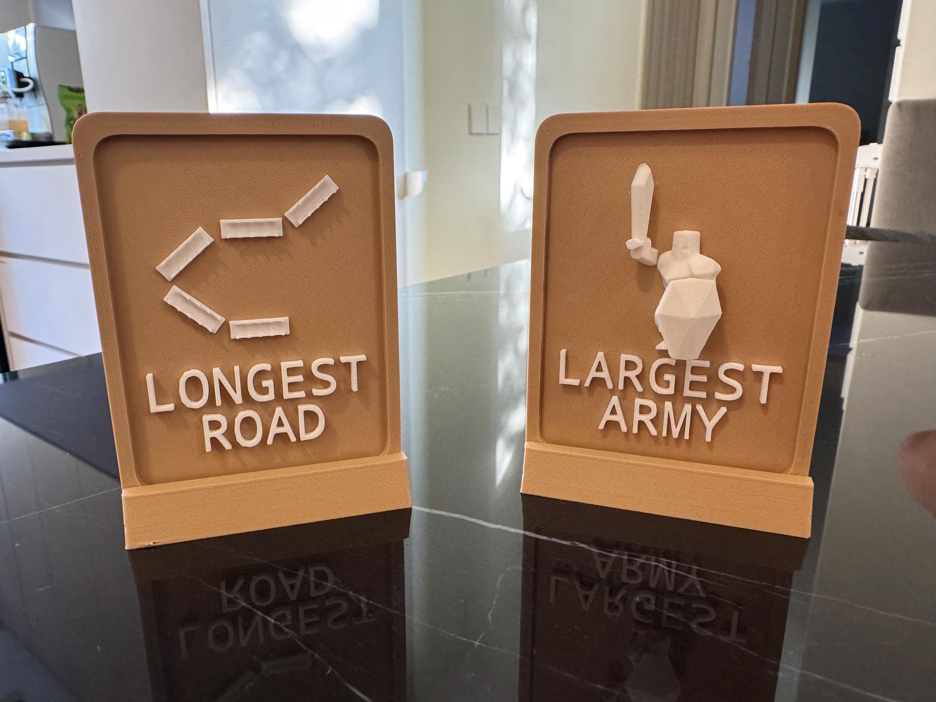 3D-Printed Catan Resource Tokens and Development Tokens Set