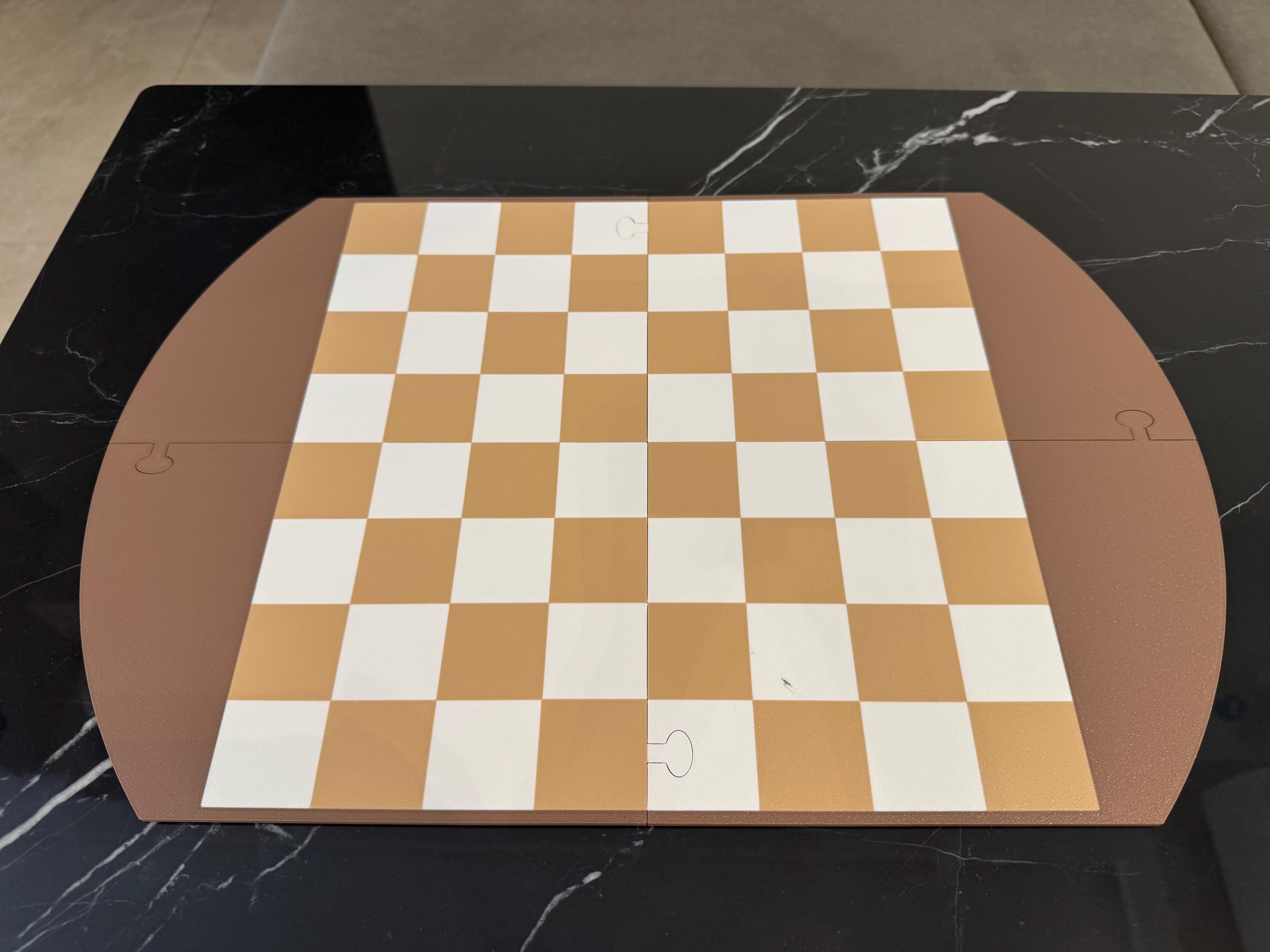 Double-Sided 3D-Printed Chess Board – Standard & Singularity Chess (4-Piece Set)