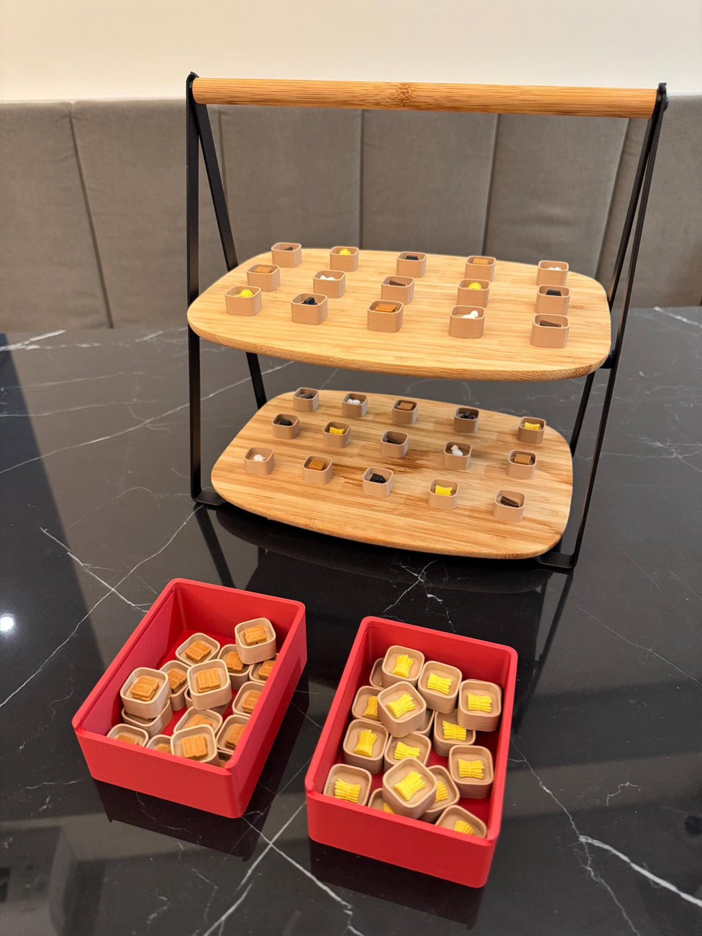 3D-Printed Catan Resource Tokens and Development Tokens Set