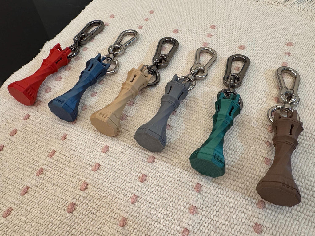3D-Printed Chess King Keychain: Zinc Alloy Keyring