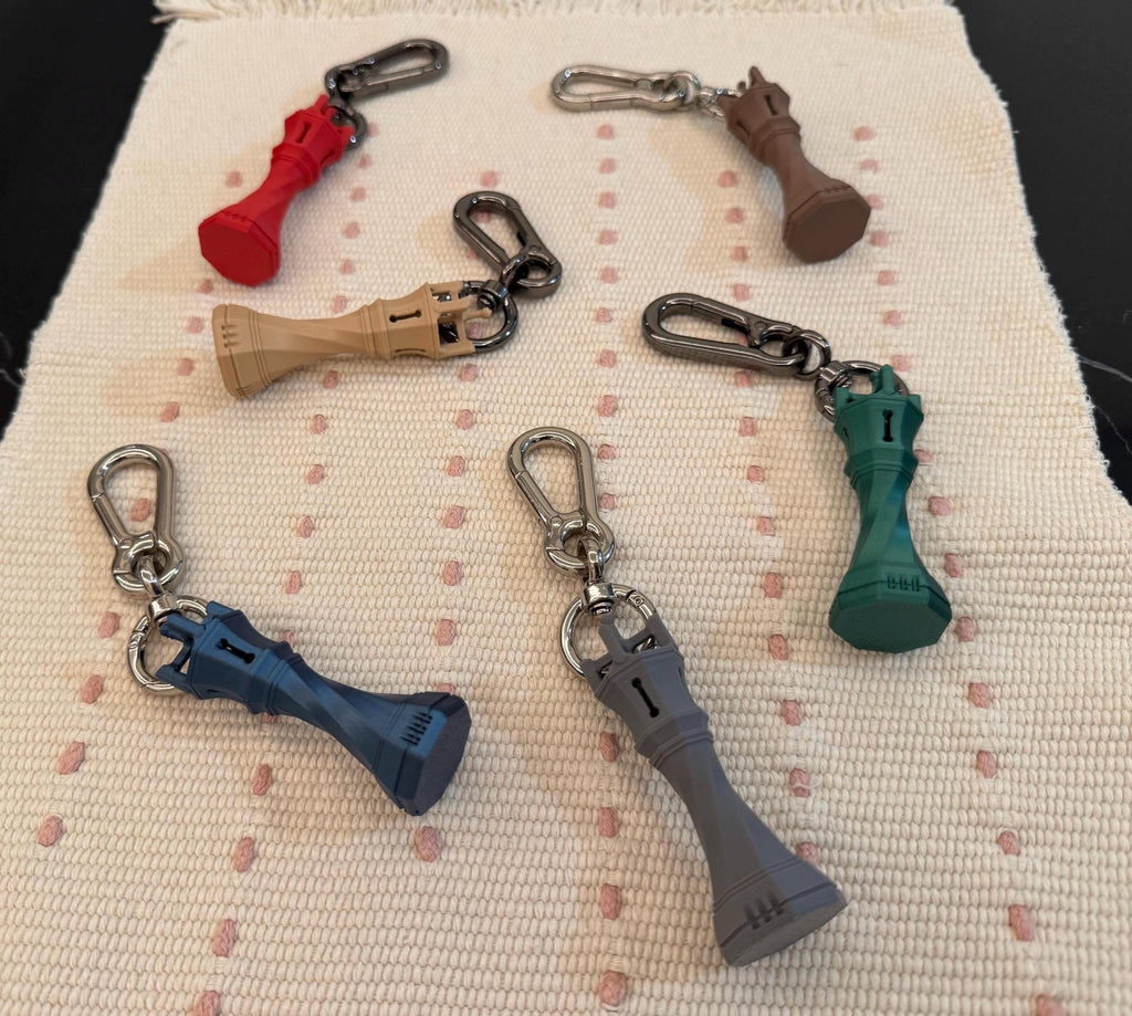 3D-Printed Chess King Keychain: Zinc Alloy Keyring