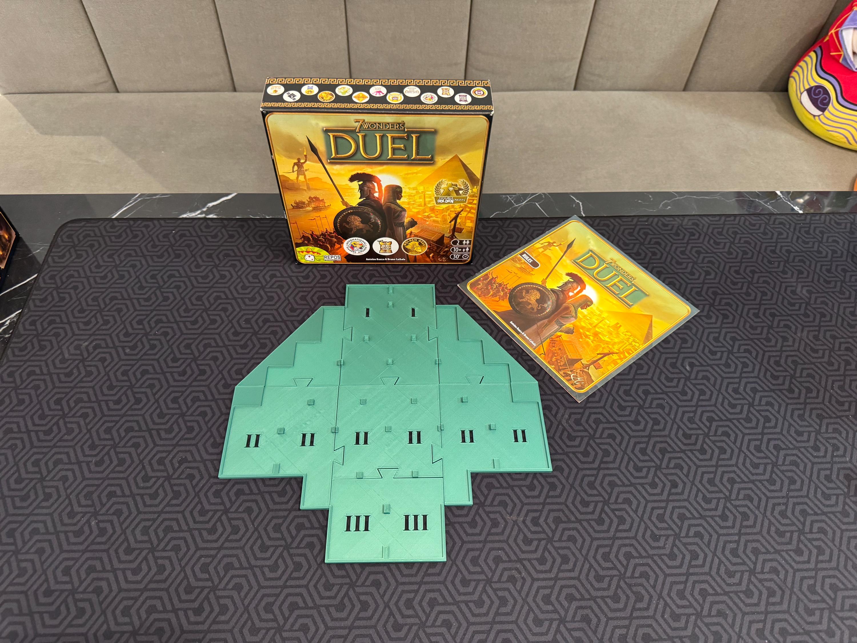 7 Wonders Duel Card Holder: 3D Printed Game Organizer